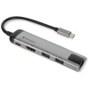 Verbatim Adapter Hub USB-C - USB-C/ 2xUSB-A 3.0/HDMI/Eternet aluminiowy/aluminum 49141