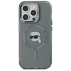 KARL LAGERFELD ETUI DO IPHONE 15 PRO MAX 6.7 HARDCASE Z METALOWYM LOGO KARL