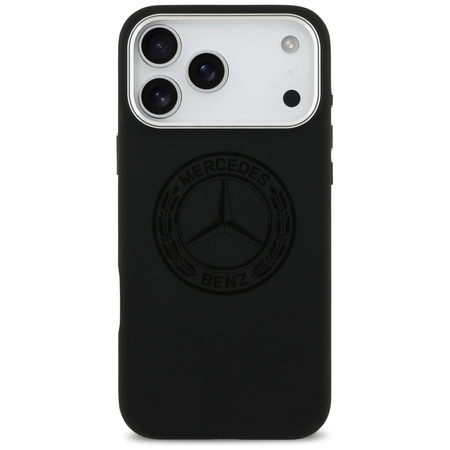 Etui Mercedes Silicone Vintage Logo      MagSafe do iPhone 17 Pro Max czarny