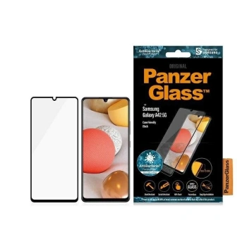 PANZERGLASS SZKŁO HARTOWANE DO SAMSUNG GALAXY A42 5G Z RAMKĄ ANTYBAKTERYJNE
