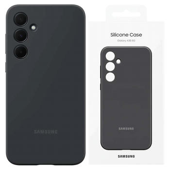 Etui Samsung EF-PA356TBEGWW A35 5GA356 czarny/black Silicone Cover