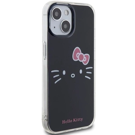 Etui Hello Kitty IML Kitty Face na iPhone 15 - czarne