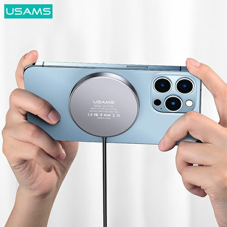USAMS ŁADOWARKA 15W DO MAGSAFE IPHONE 12 13 14 15 BEZPRZEWODOWA MAGNETYCZNA
