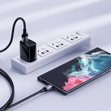Joyroom kabel USB - micro USB 2.4A do szybkiego ładowania i transferu danych 2 m czarny (S-UM018A10)