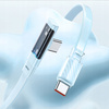 MCDODO KABEL USB-C KĄTOWY SZYBKIE ŁADOWANIE USB TYP C 3A 65W NIEBIESKI 2M