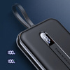 Joyroom Linglong powerbank 10000mAh 20W Power Delivery Quick Charge USB / USB Typ C / wbudowany kabel USB Typ C czarny (JR-L001 black)
