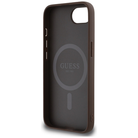 GUESS ETUI RING CLASSIC LOGO DO IPHONE 16E Z MAGNETYCZNYM SYSTEMEM