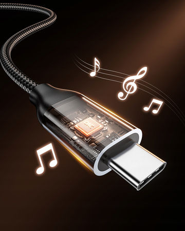 INNOSTYLE ADAPTER USB-C MINI JACK 3,5 PRZEJŚCIÓWKA KABEL AUX DO SAMSUNG DAC