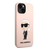 Karl Lagerfeld KLHMP14MSNIKBCP iPhone 14 Plus 6,7" hardcase różowy/pink Silicone Ikonik Magsafe