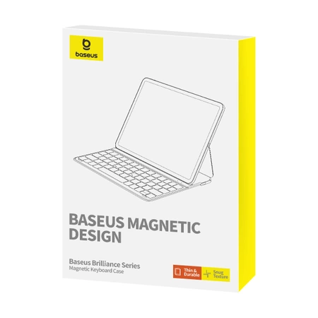 Etui z klawiaturą Baseus Brilliance Series na iPad 10.9'' 2022 (10 gen.) + kabel USB-C - czarne