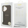 Etui Guess Peony Hot Stamp MagSafe do    iPhone 17 brązowy