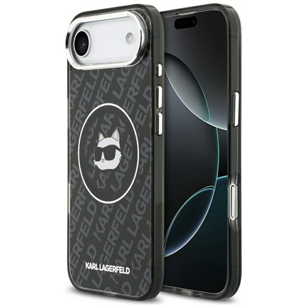 Etui Karl Lagerfeld IML Choupette Head Logo MagSafe do iPhone Air czarny