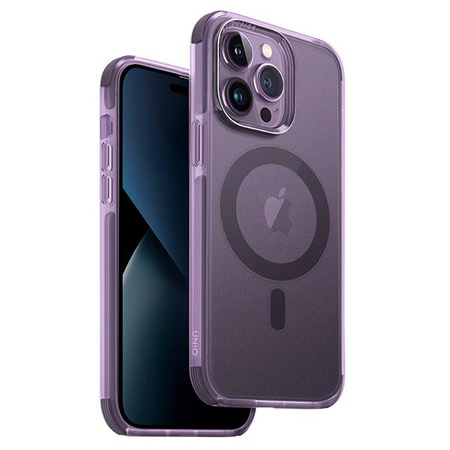 UNIQ etui Combat iPhone 14 Pro Max 6,7" Magclick Charging purpurowy/fig purple