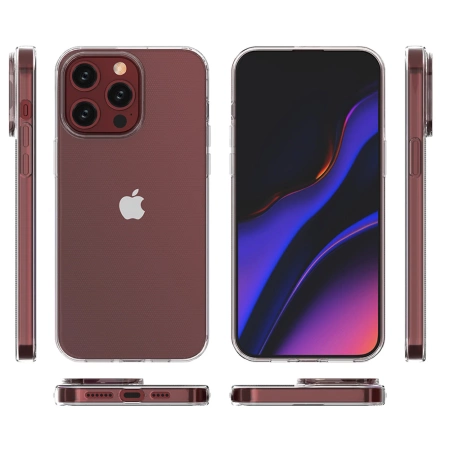 HURTEL ETUI DO IPHONE 15 PRO MAX PRZEZROCZYSTE Z SERII ULTRA CLEAR OCHRONNE