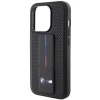 Etui BMW Grip Stand Smooth & Perforated na iPhone 15 Pro Max - czarne