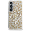 Etui Guess IML Leopard Print Triangle    MagSafe do Samsung Galaxy S26 brązowy