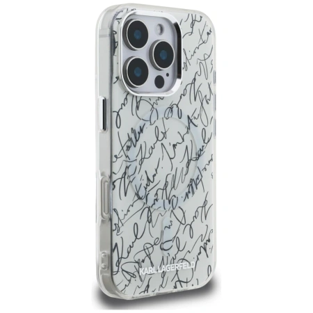 KARL LAGERFELD ETUI IML KARL SCRIPT PATTERN MAGSAFE DO IPHONE 16 PRO