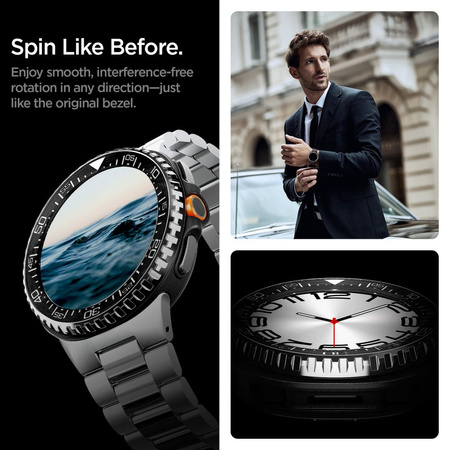 SPIGEN BEZEL TUNE PRO DIVER SAMSUNG GALAXY WATCH 8 CLASSIC (46 MM) BLACK