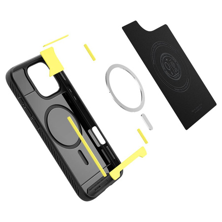 SPIGEN CASE RUGGED ARMOR DO MAGSAFE DO IPHONE 16 PRO OCHRONA PRZED UPADKIEM