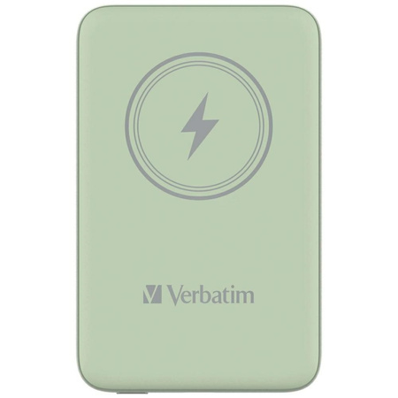 Verbatim Powerbank indukcyjny `n` Go 15W10000mAh Wireless Magnetic zielony/green 32246