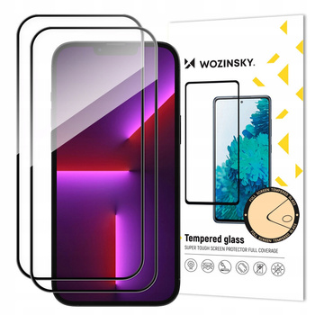 WOZINSKY SZKŁO HARTOWANE FULL GLUE DO IPHONE 15 PLUS 2 SZTUKI CASE FRIENDLY