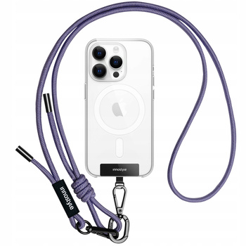 INNOSTYLE SMYCZ DO TELEFONU NA SZYJE WKŁADKA CROSSBODY MOCNA FIOLETOWA 6MM
