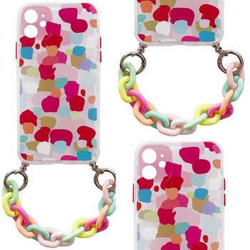 HURTEL ETUI COLOR CHAIN CASE DO SAMSUNG GALAXY A42 5G ŻELOWE Z ŁAŃCUSZKIEM