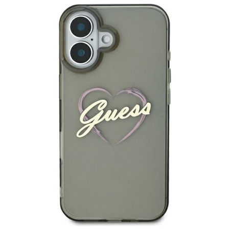 GUESS POKROWIEC HARDCASE DO IPHONE 16 6.1 IML HEART OCHRONA TELEFONU