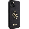 Etui Guess Glitter Script Big 4G na iPhone 15 Plus - czarne