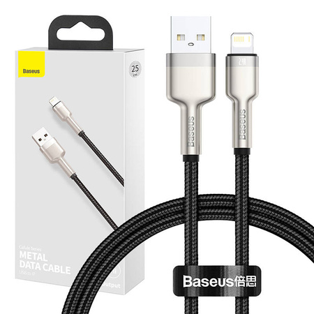 BASEUS KABEL USB DO LIGHTNING CAFULE 2.4A DO IPHONE X 11 12 13 14 0.25M