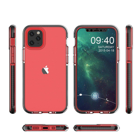 Spring Case pokrowiec żelowe etui z kolorową ramką do iPhone 13 ciemnoniebiesk