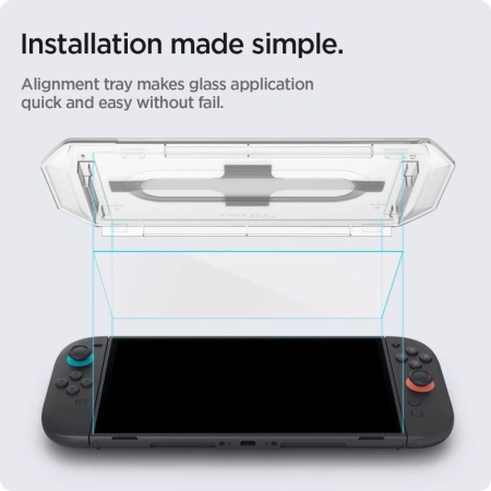 SPIGEN SZKŁO HARTOWANE GLAS.TR EZ FIT 2-PACK DO NINTENDO SWITCH OCHRONA
