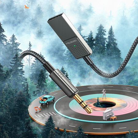 MCDODO TRANSMITER ADAPTER ODBIORNIK AUDIO BLUETOOTH 5.1 AUX DO SAMOCHODU