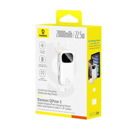 BASEUS POWERBANK ENERFILL FC31 20000MAH 22.5W DO TELEFONÓW Z USB-C