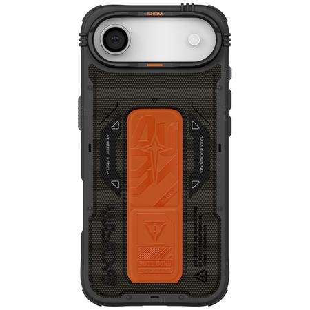 Etui Skinarma Phantom do iPhone Air      Magnetic Charging + Grip Stand oliwkowy