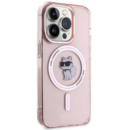 KARL LAGERFELD ETUI TRANSPARENTNE DO IPHONE 15 PRO 6,1 DO MAGSAFE CHOUPETTE