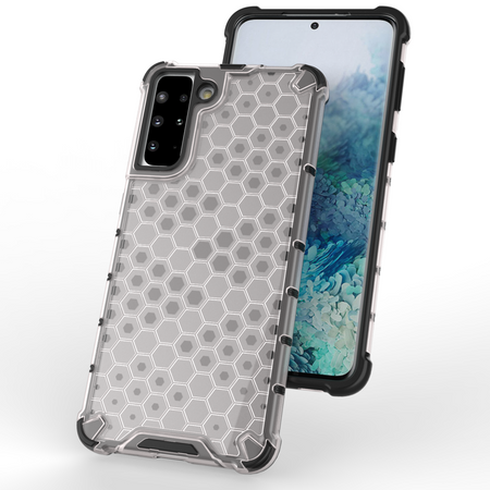 Honeycomb etui pancerny pokrowiec z żelową ramką Samsung Galaxy S22 niebieski