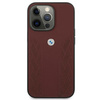 Etui BMW BMHCP13LRSPPR iPhone 13 Pro/13 6,1" czerwony/red hardcase Leather Curve Perforate