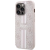 Etui Guess 4G Printed Stripes MagSafe na iPhone 15 Pro Max - różowe