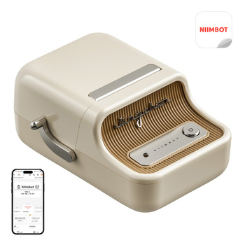 Przenośna drukarka etykiet Niimbot B21 Pro (kremowa)