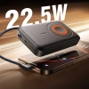 Powerbank Joyroom JR-PBM02 22,5W 10000mAh 3w1 indukcyjny magnetyczny kompatybilny z MagSafe z wbudowanym kablem - czarny
