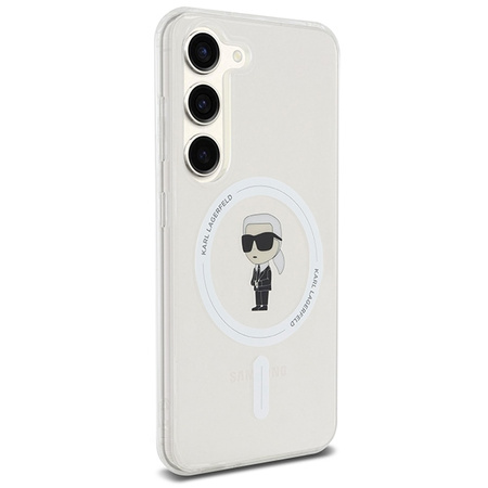 KARL LAGERFELD CASE DO MAGSAFE DO SAMSUNG S24 S921 IKONIK TRANSPARENTNY
