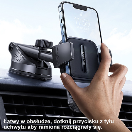 USAMS UCHWYT DO KOKPITU DO SAMOCHODU DO TELEFONÓW UNIWERSALNY WYSOKA JAKOŚĆ