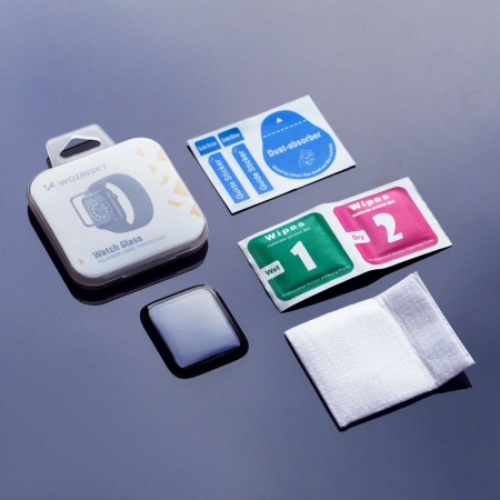 WOZINSKY SZKŁO HARTOWANE FULL GLUE DO APPLE WATCH ULTRA 49MM Z CZARNĄ RAMKĄ