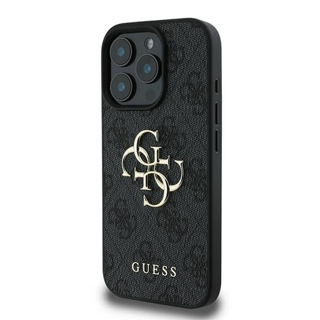 GUESS ETUI HARDCASE POKROWIEC CASE DO IPHONE 16 PRO BIG LOGO CZARNY