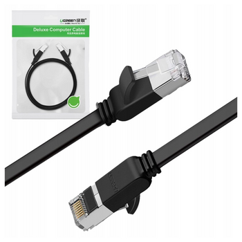 UGREEN KABEL RJ45 CAT 6 UTP PŁASKI DO KOMPUTERA 5M Z METALOWYMI WTYCZKAMI