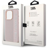 KARL LAGERFELD HARDCASE DO IPHONE 15 PRO 6.1 Z RHINESTONES I CHARM SAFFIANO