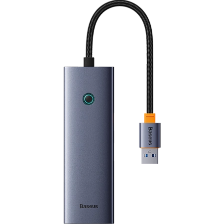BASEUS HUB USB-A 4W1 DO LAPTOPA PC 3 X USB-A 3.0 RJ45 ZŁĄCZE SZYB