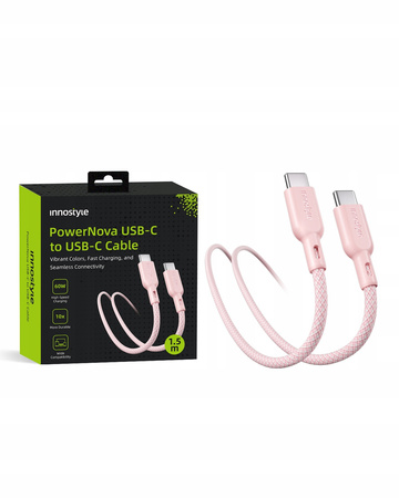 INNOSTYLE KABEL USB-C SZYBKIE ŁADOWANIE DO IPHONE SAMSUNG USB TYP C 60W 2M