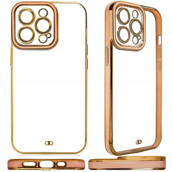 HURTEL ETUI CASE POKROWIEC DO SAMSUNG GALAXY A12 5G ŻELOWY ZŁOTA RAMKA
